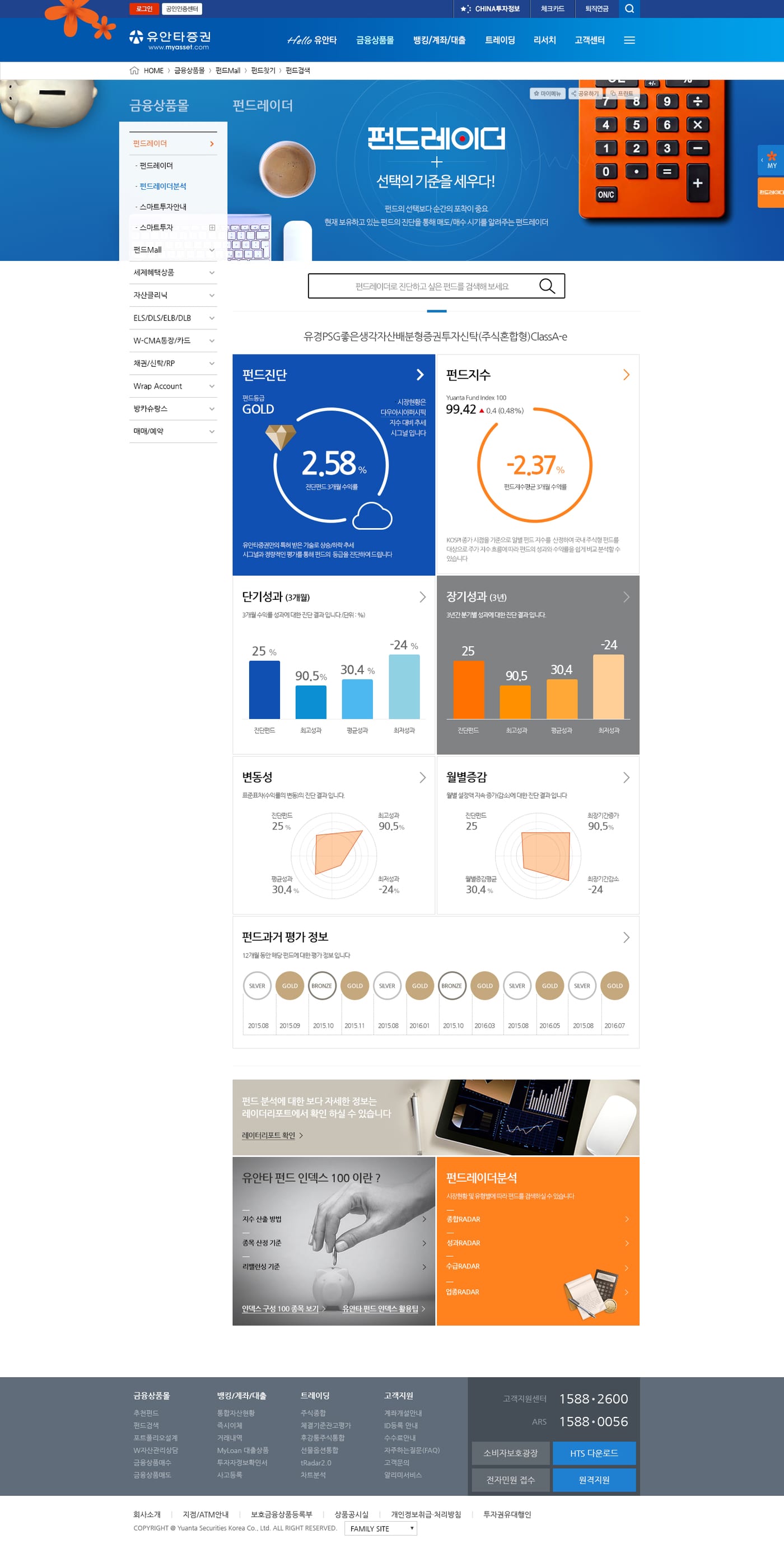 유안타증권 펀드레이드 UX/UI
8